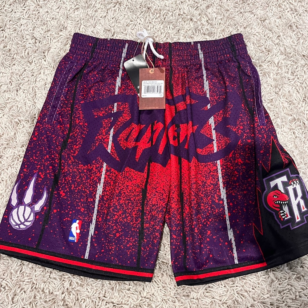 Mitchell & Ness Toronto Raptors Spray Paint Swingman Shorts